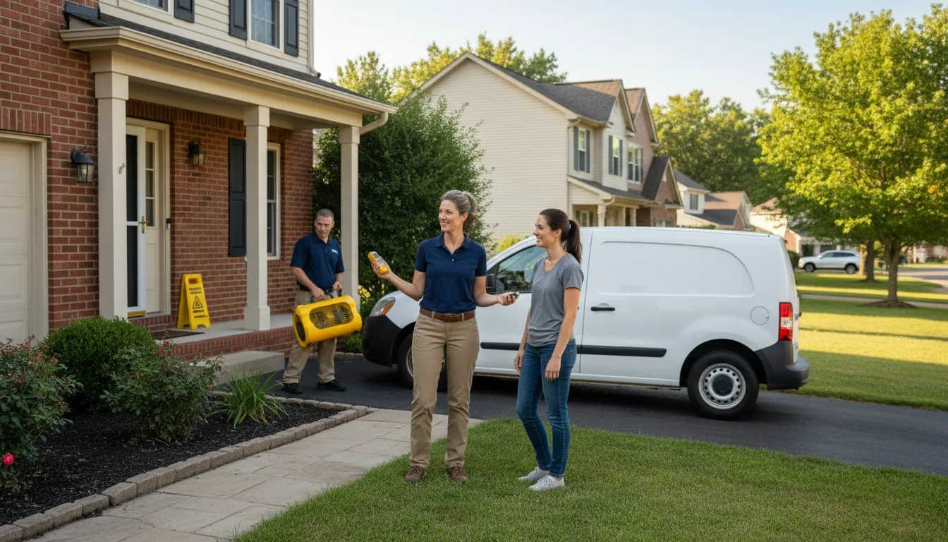 Residential water damage restoration in Rockwell, NC